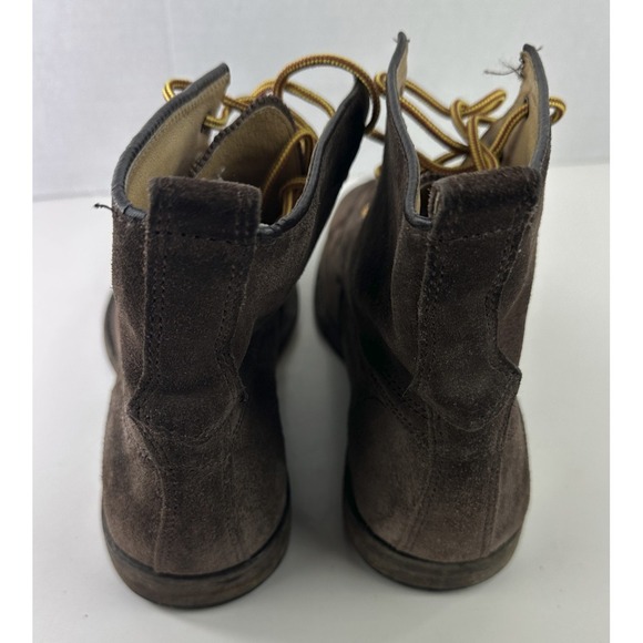 Frye Brown Moc Toe Lace Up Boots Brown Suede Leather Men's Shoe Size 11D 11 - Picture 6 of 10